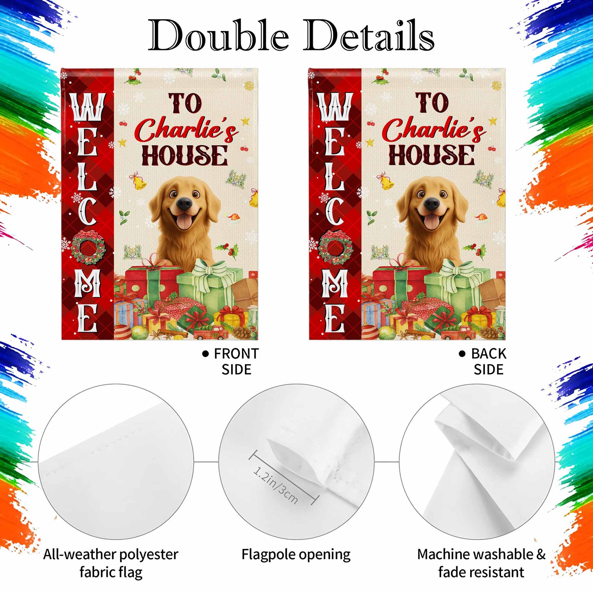 Welcome To Your New Home With Festive Gifts And Dog