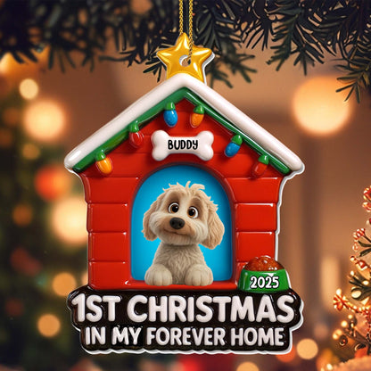 1st Christmas In My Forever Home, Dog Ornament