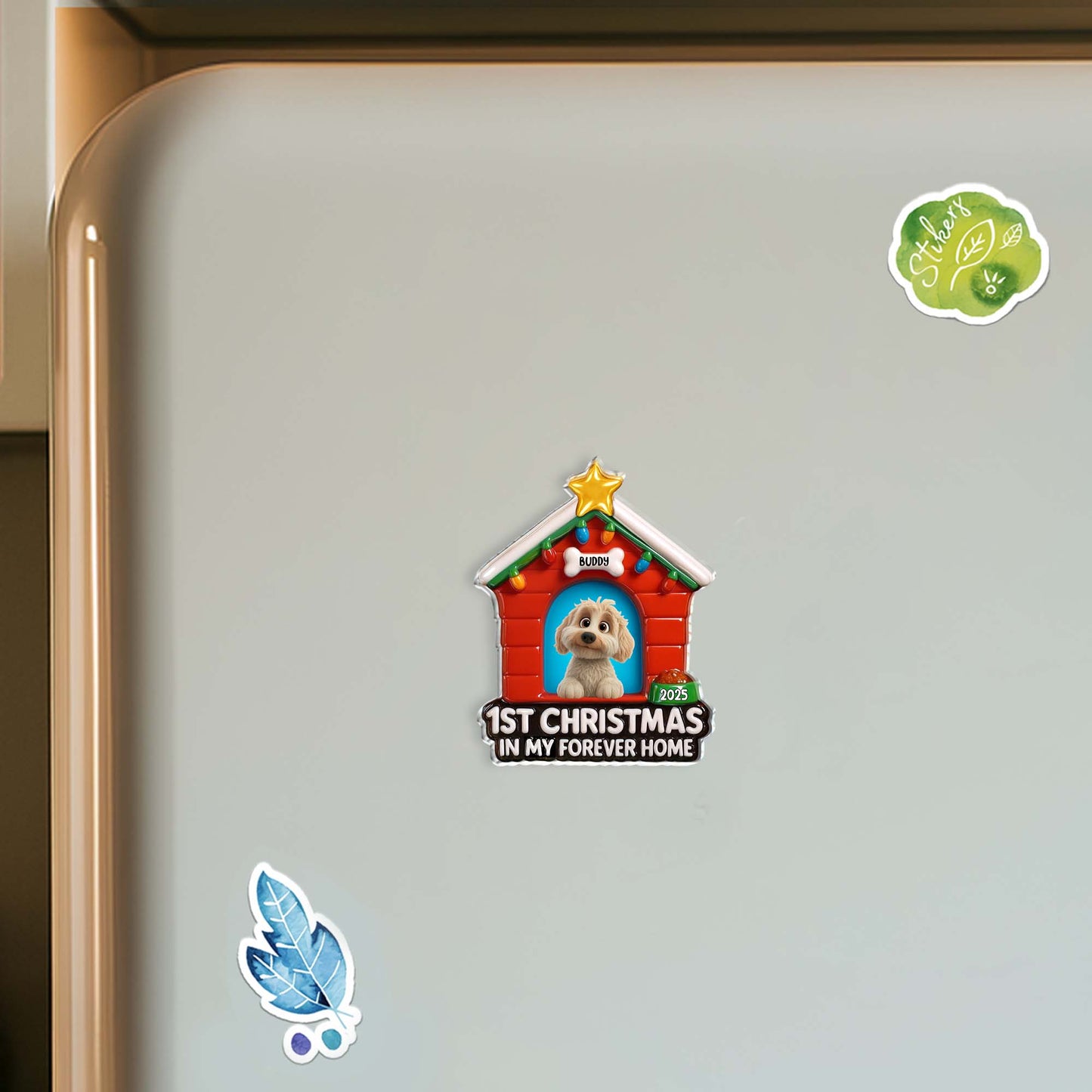 1st Christmas In My Forever Home, Dog House With Lights