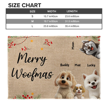 Merry Woofmas With Dogs, Stars, And Berries