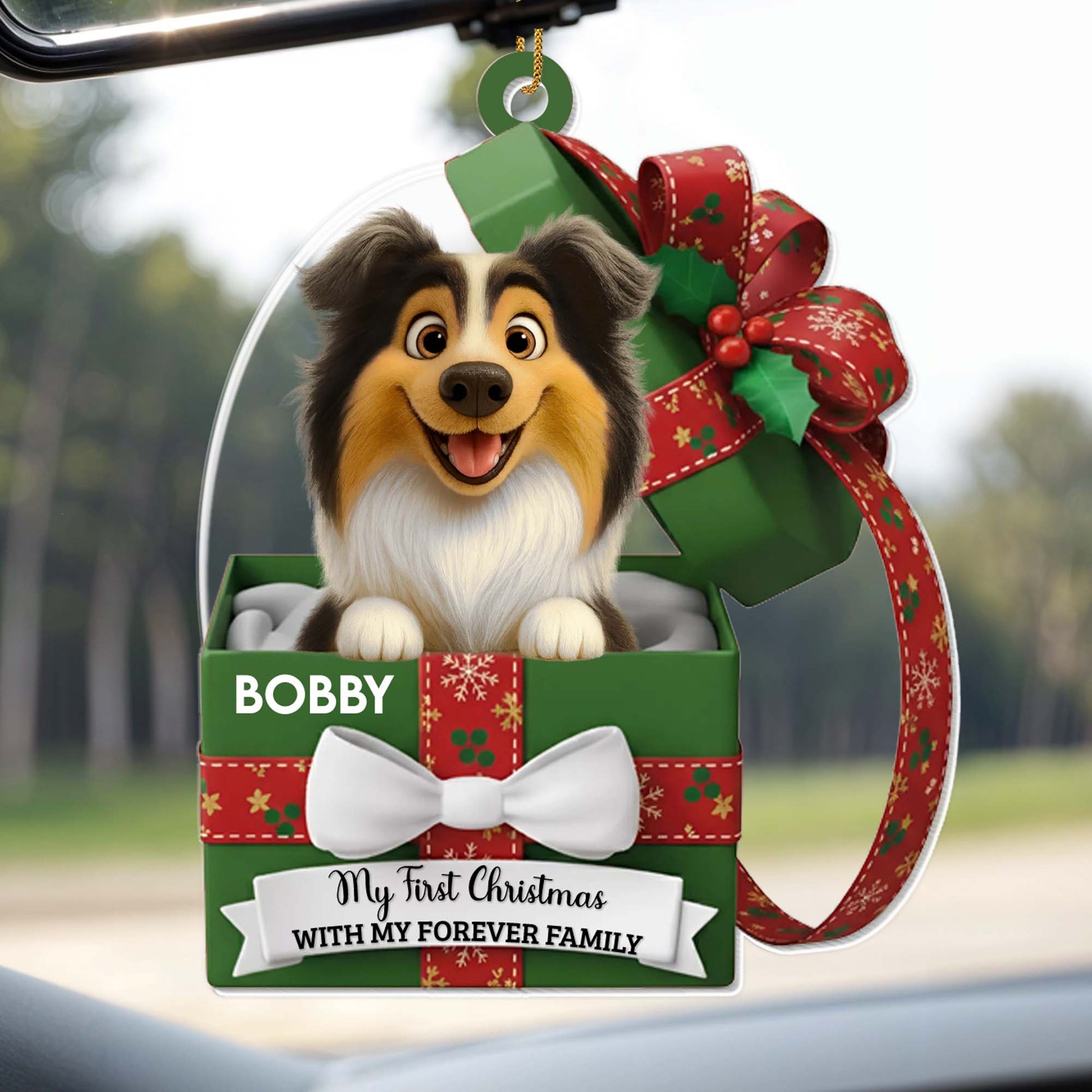 My First Christmas, Dog and Gift Boxes