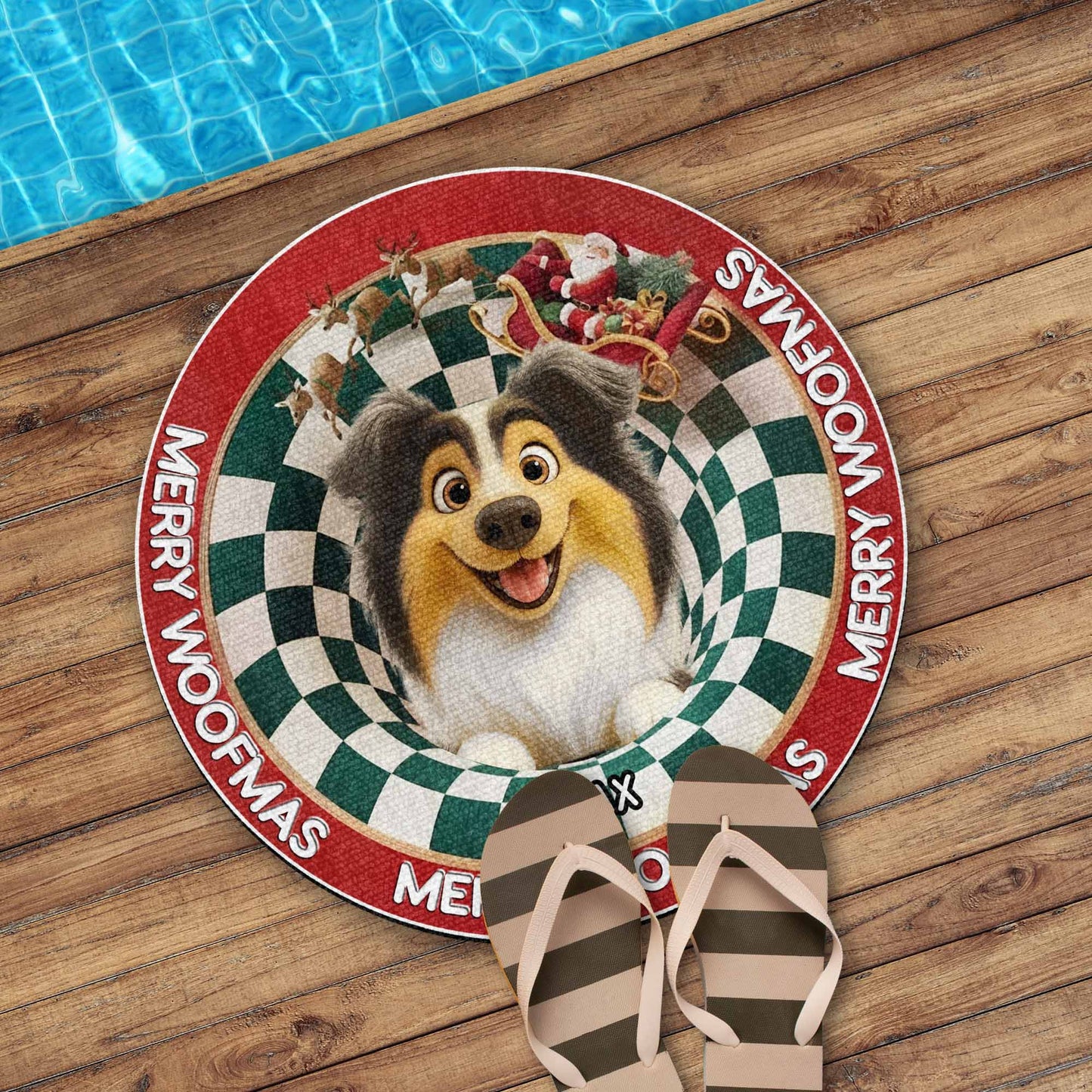 Merry Woofmas Is Merry Woofmas With Christmas Dog