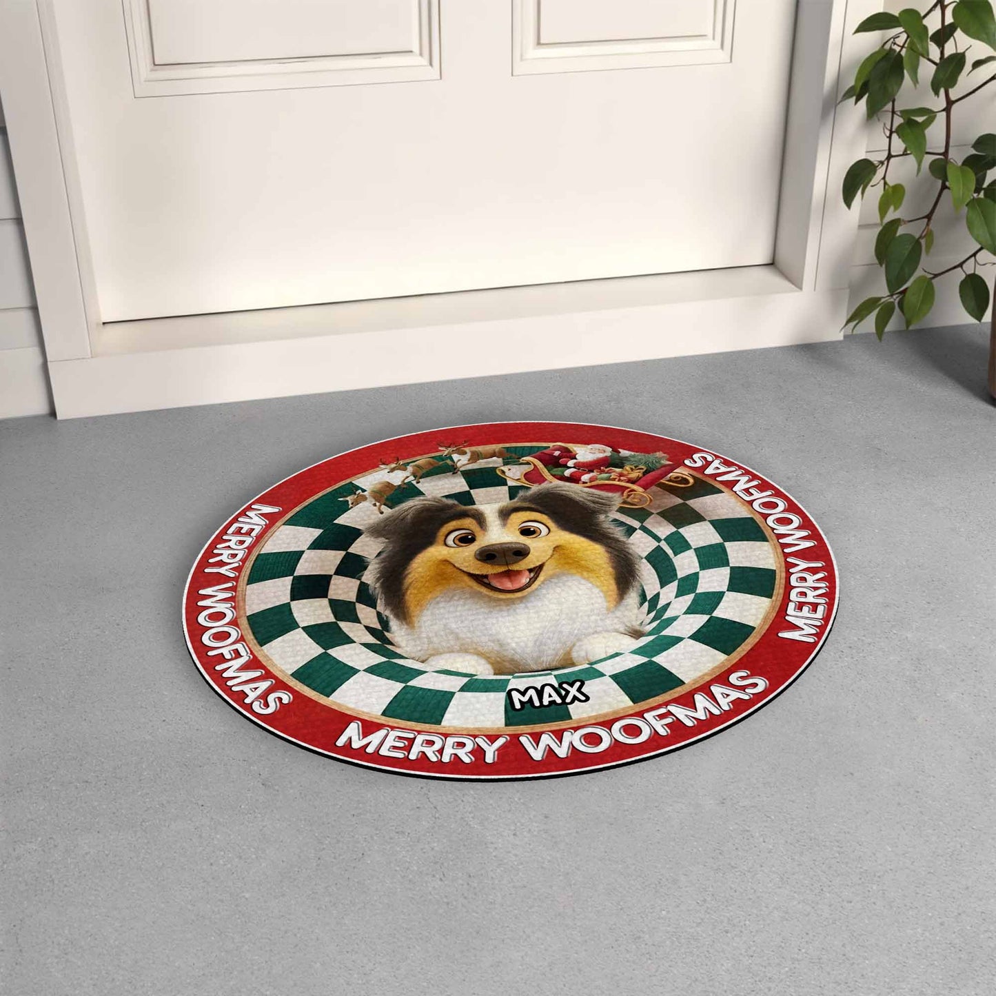 Merry Woofmas Is Merry Woofmas With Christmas Dog