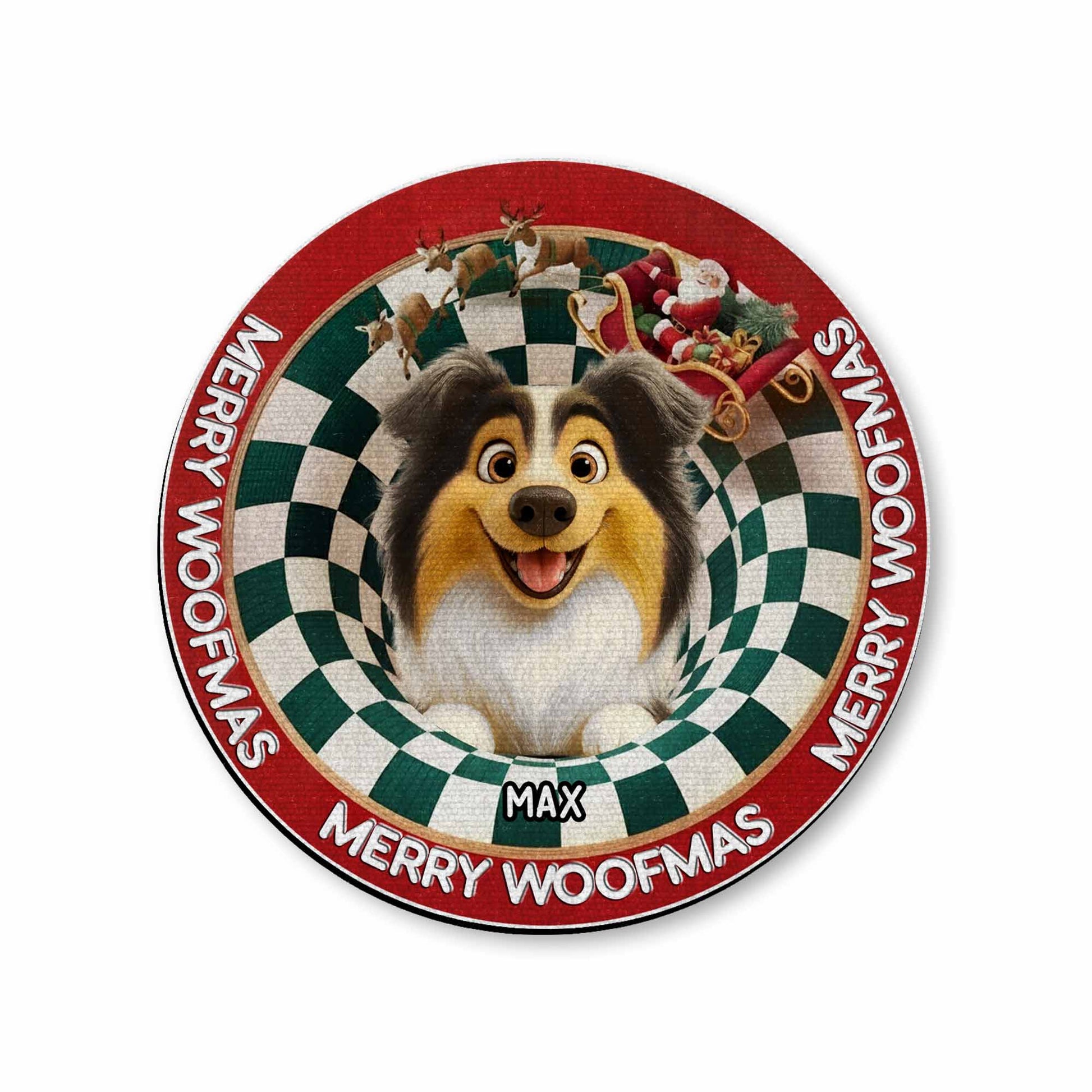 Merry Woofmas Is Merry Woofmas With Christmas Dog