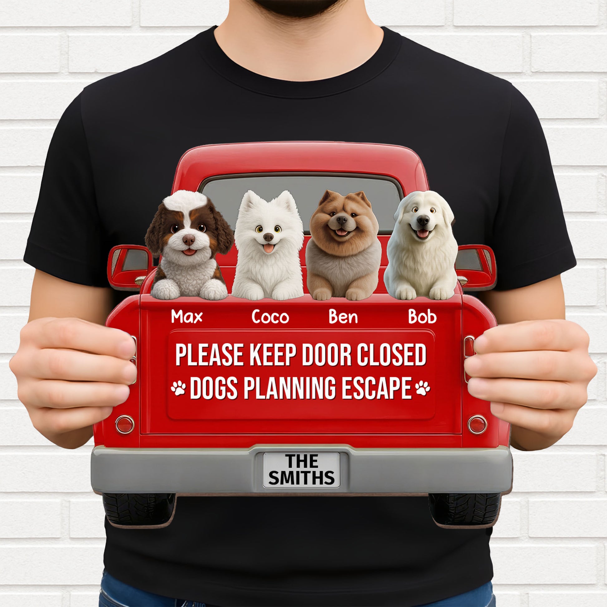 Please Keep Door Closed Dogs Planning Escape