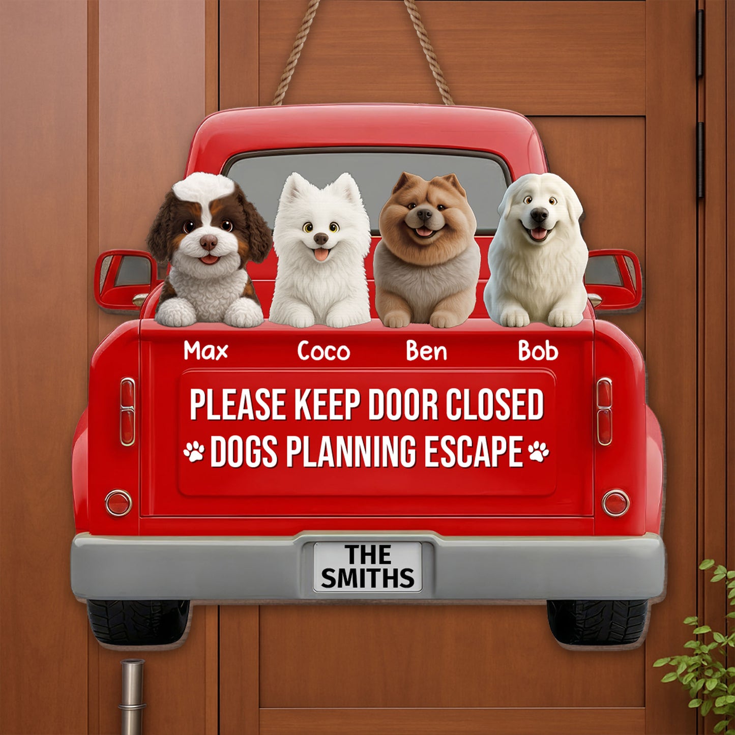 Please Keep Door Closed Dogs Planning Escape