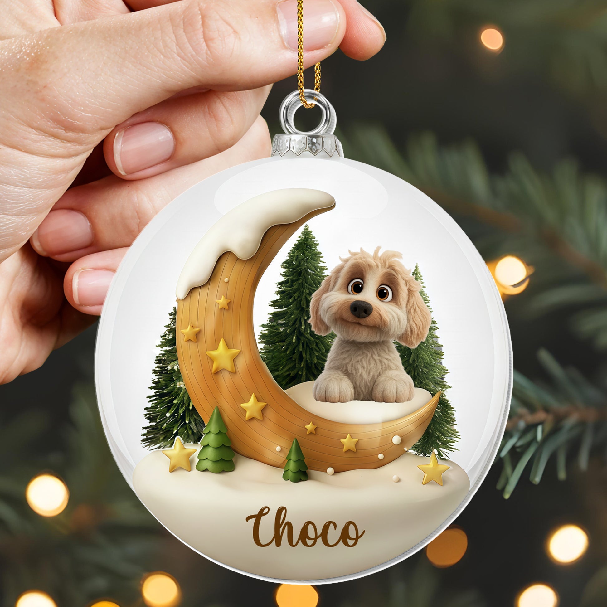 Celebrate Your Furry Friend With Dog And Moon Design