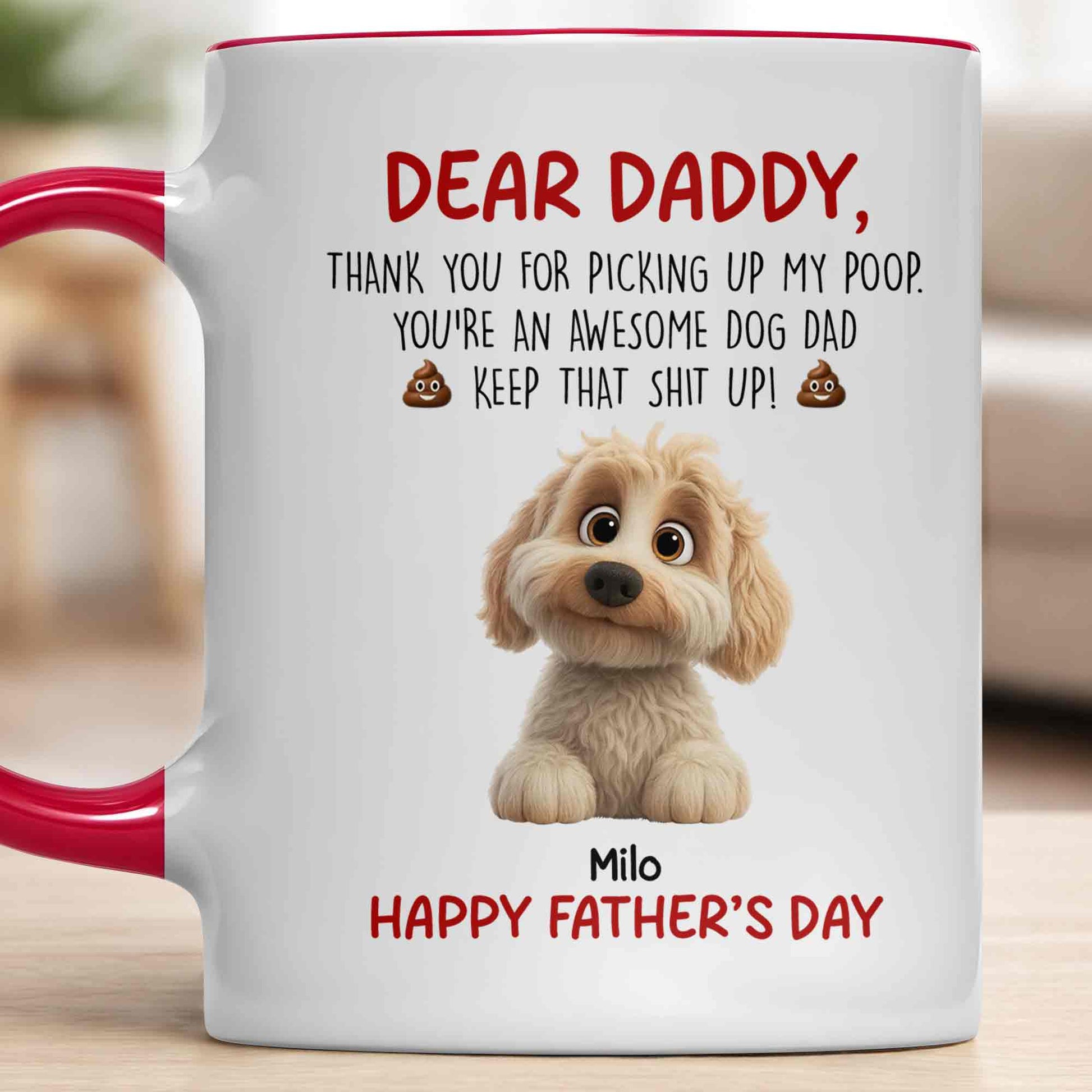 Dear Daddy Thank You For Picking Up My Poop Dog Dad