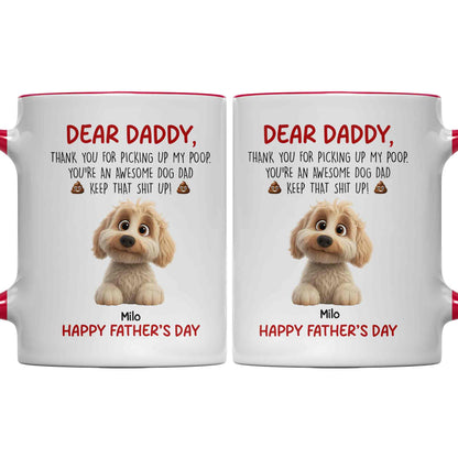 Dear Daddy Thank You For Picking Up My Poop Dog Dad
