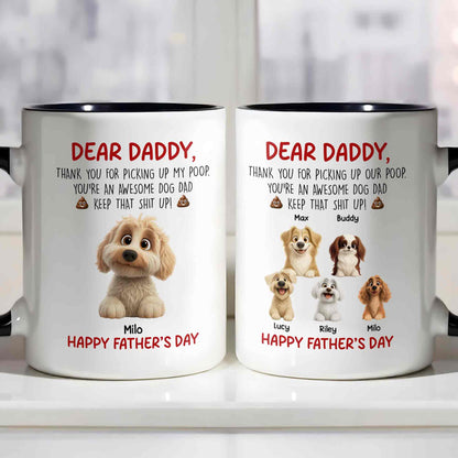 Dear Daddy Thank You For Picking Up My Poop Dog Dad