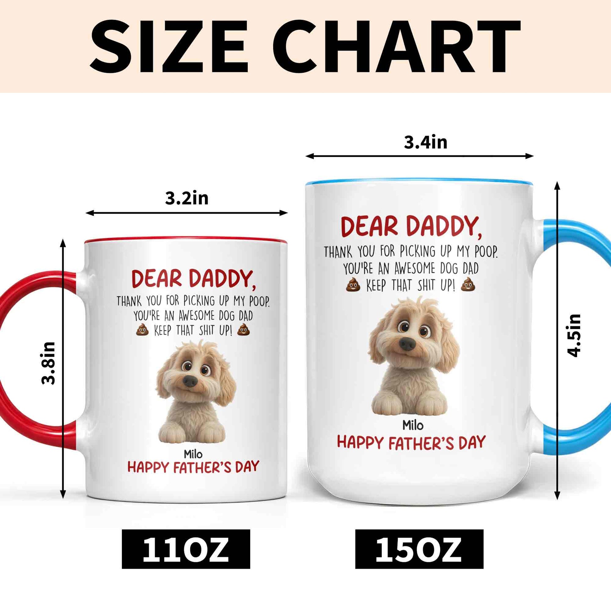 Dear Daddy Thank You For Picking Up My Poop Dog Dad