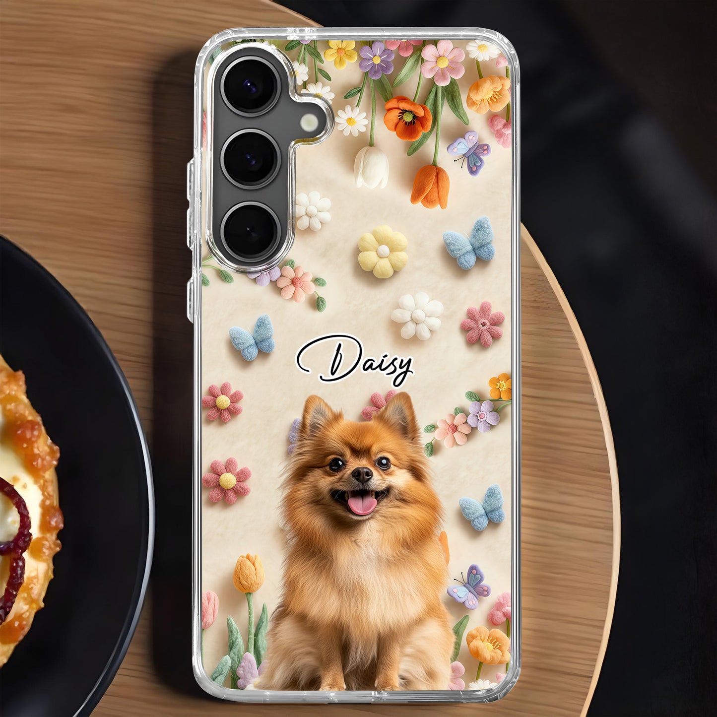 Daisy And Colorful Flowers And Butterflies Design