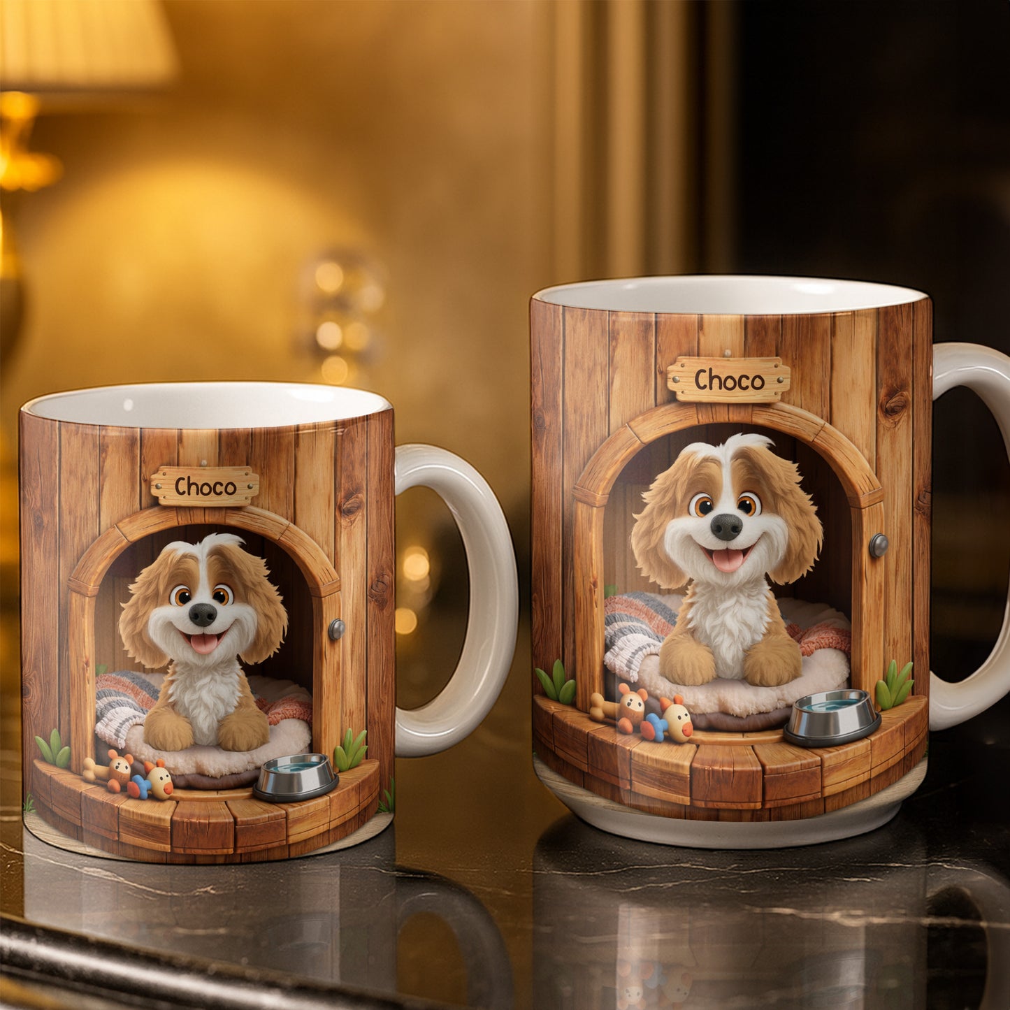 Choco, Cute Dog In A Cozy Dog House