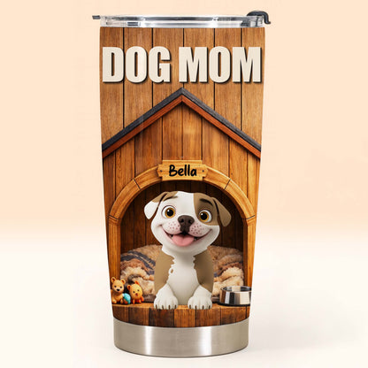 Dog Mom Personalized Dog House And Puppy Design