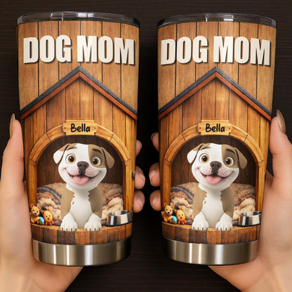 Dog Mom Personalized Dog House And Puppy Design