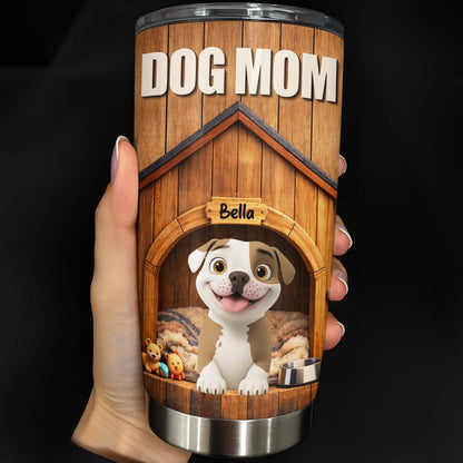 Dog Mom Personalized Dog House And Puppy Design