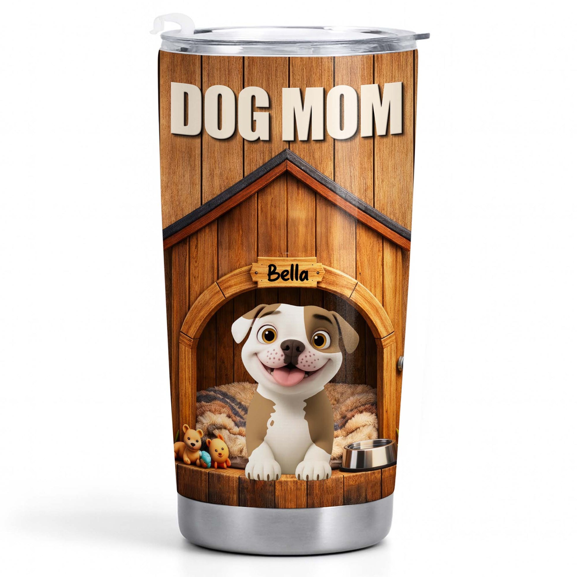 Dog Mom Personalized Dog House And Puppy Design