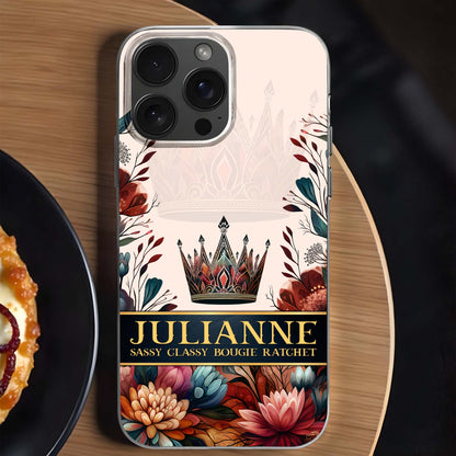 Sassy Classy Bougie Ratchet Crown And Flowers Design