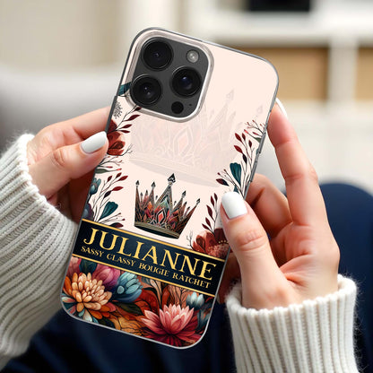 Sassy Classy Bougie Ratchet Crown And Flowers Design