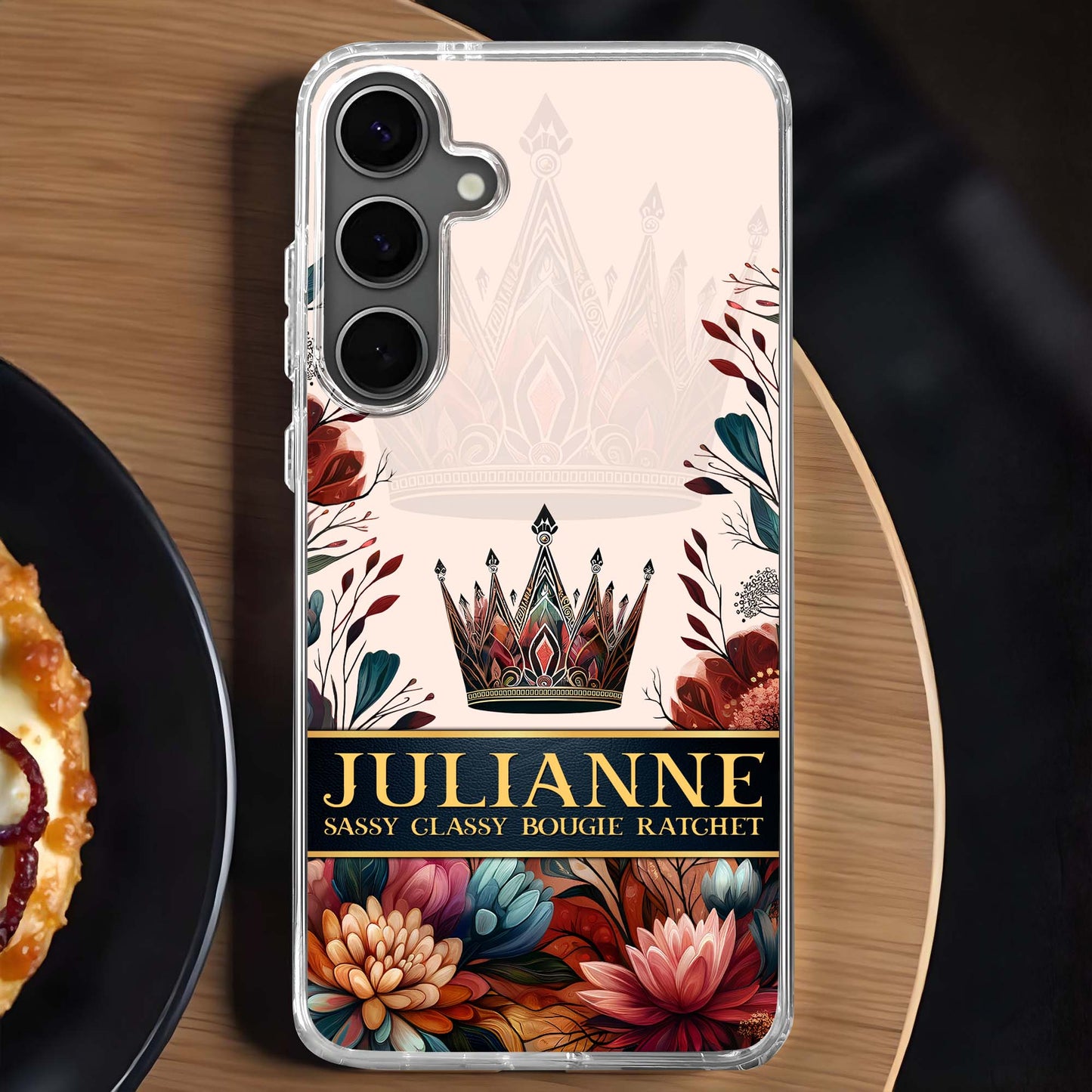 Sassy Classy Bougie Ratchet Crown And Flowers Design