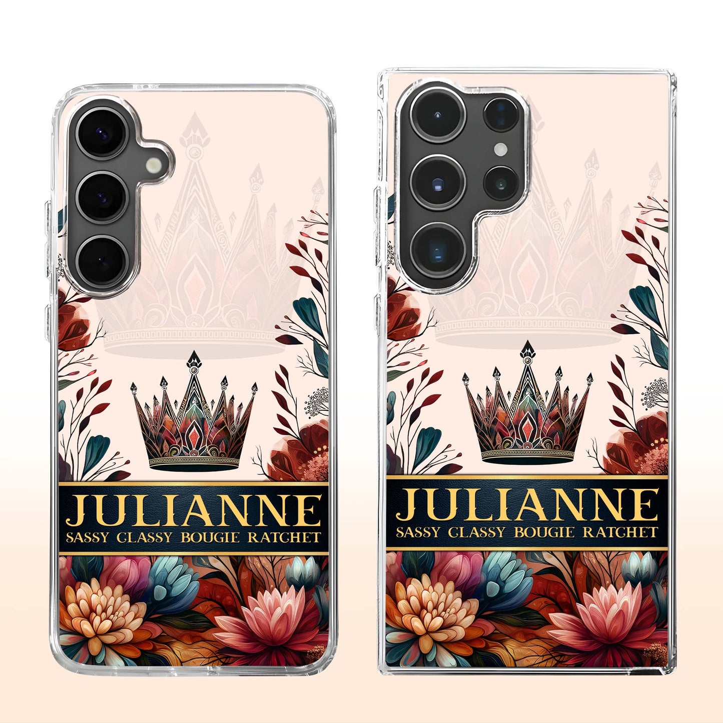 Sassy Classy Bougie Ratchet Crown And Flowers Design