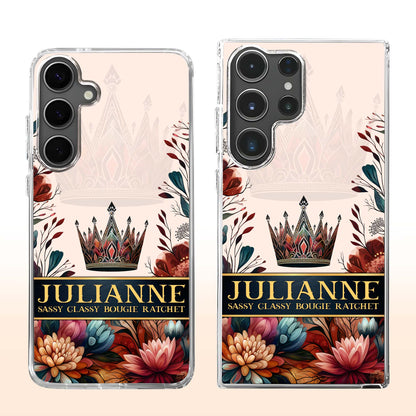 Sassy Classy Bougie Ratchet Crown And Flowers Design