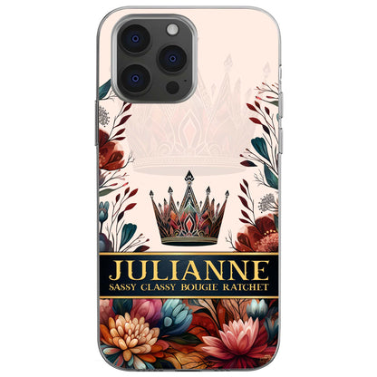 Sassy Classy Bougie Ratchet Crown And Flowers Design