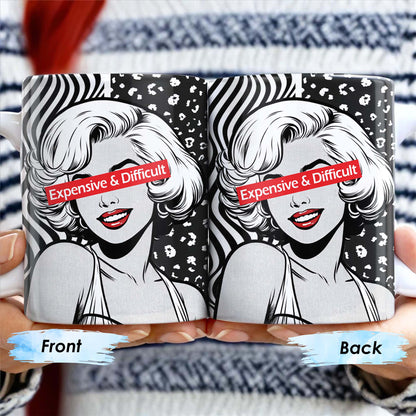 Expensive & Difficult Pop Art Style Mug