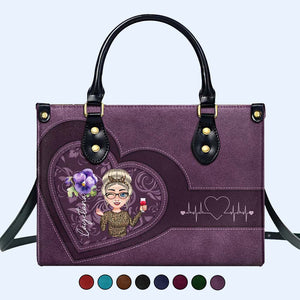 A Lady Enjoying Her Wine With Heart Design