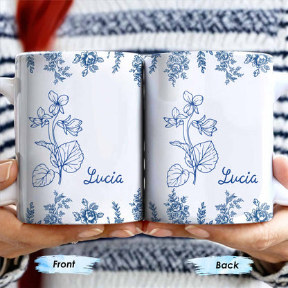 Personalize This Floral Coffee Mug