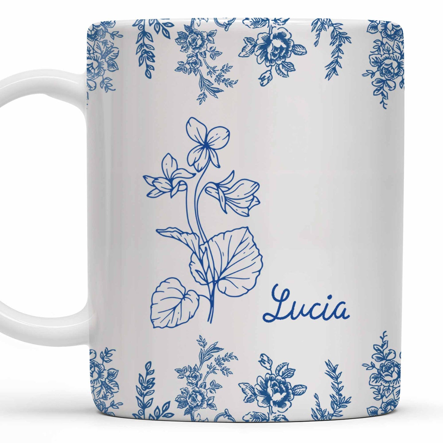 Personalize This Floral Coffee Mug