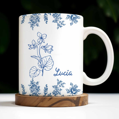 Personalize This Floral Coffee Mug