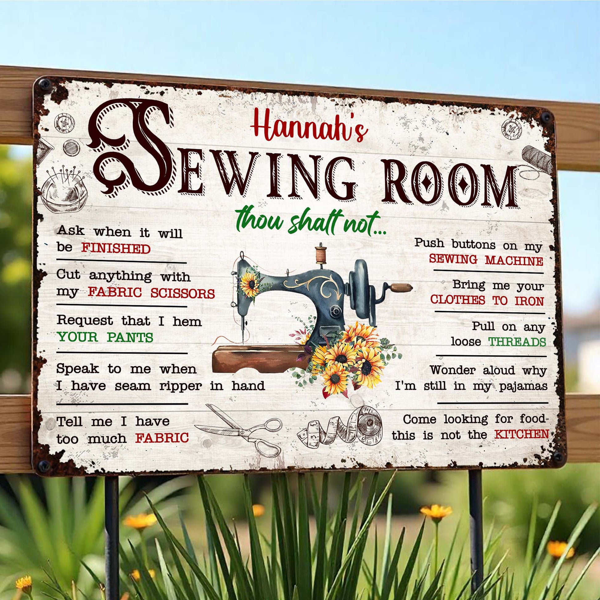 Hannah's Sewing Room Thou Shalt Not Sewing Essentials