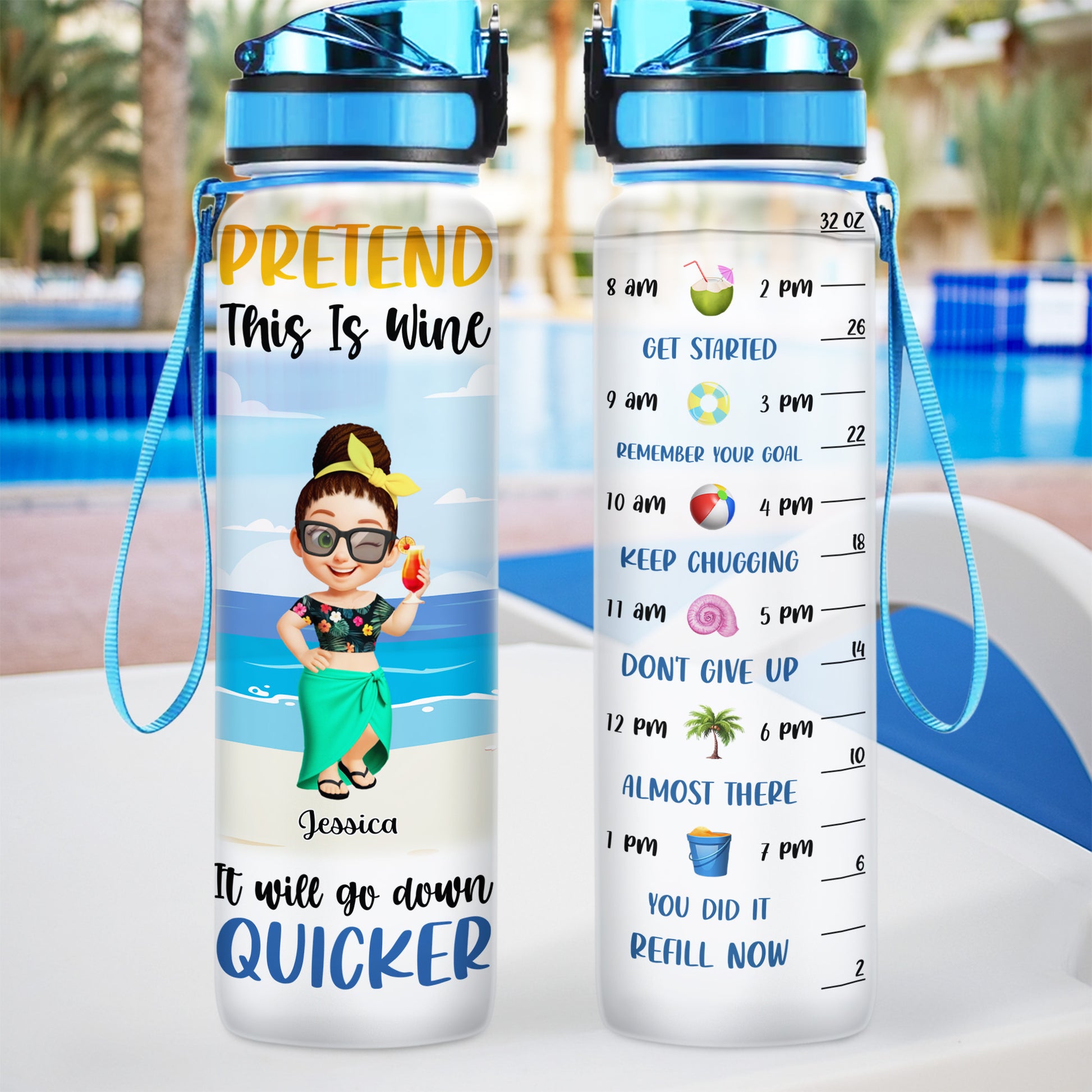 Pretend This Is Wine, It Will Go Down Quicker, Cartoon Character