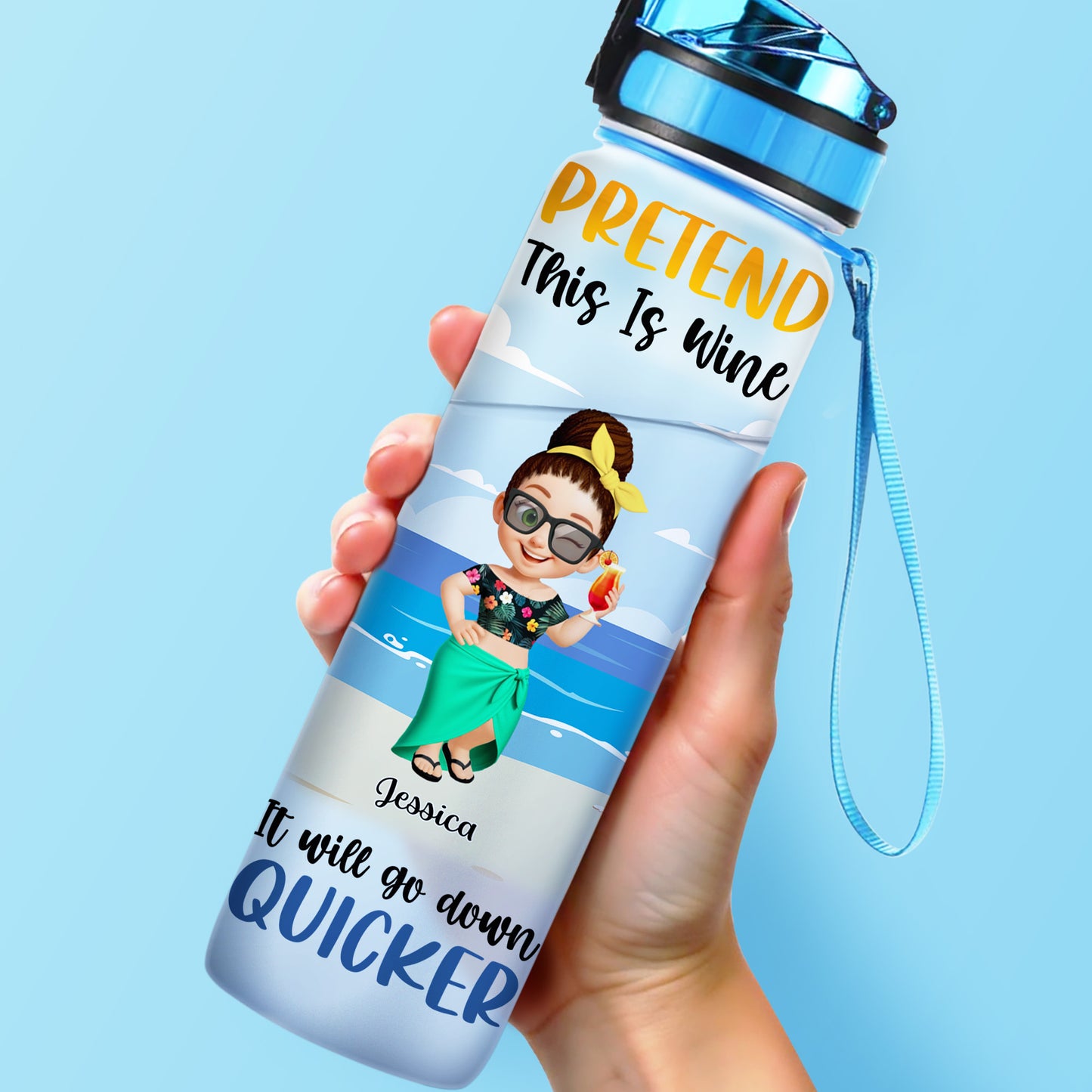 Pretend This Is Wine, It Will Go Down Quicker, Cartoon Character