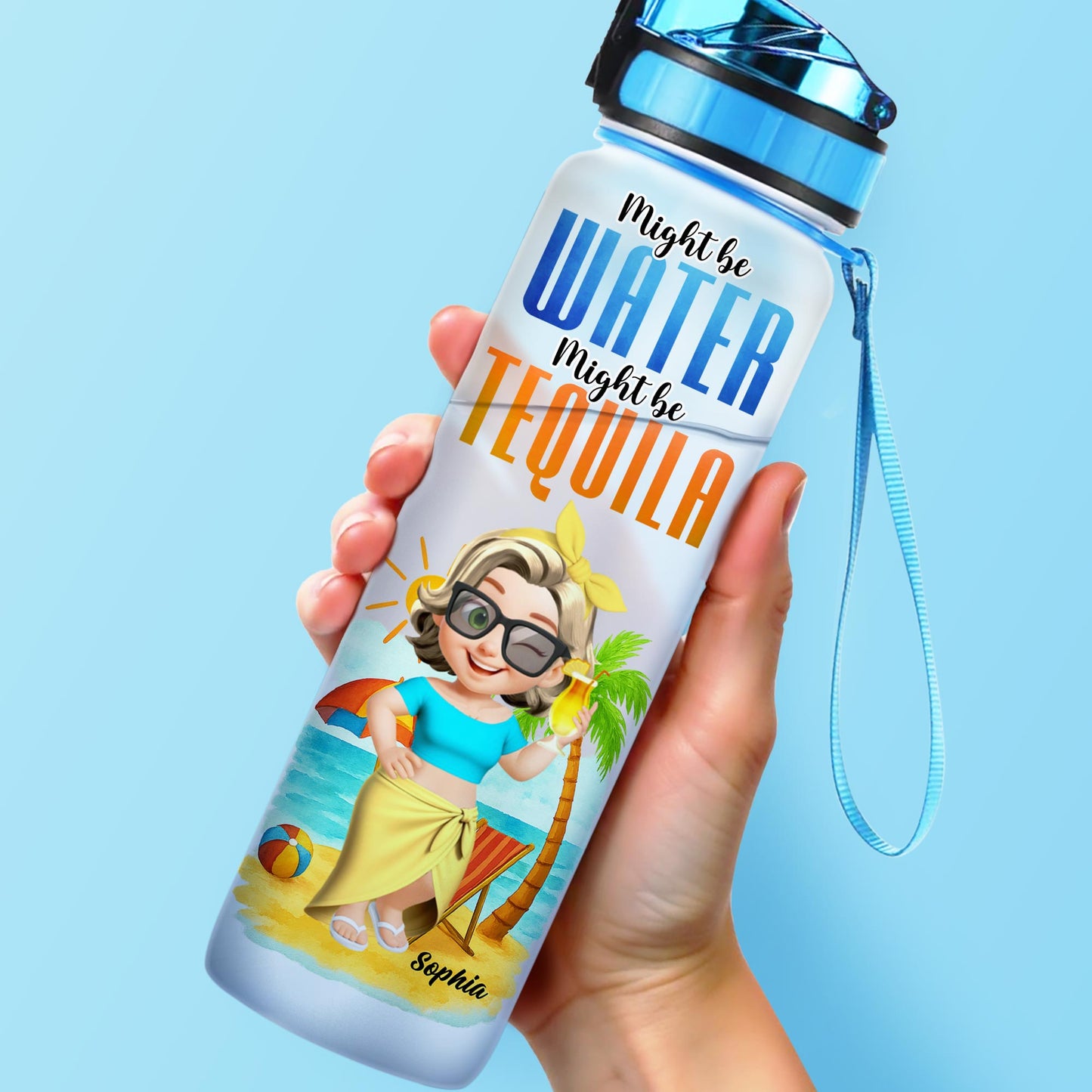 Might Be Water, Might Be Tequila, Beach Vibes Design