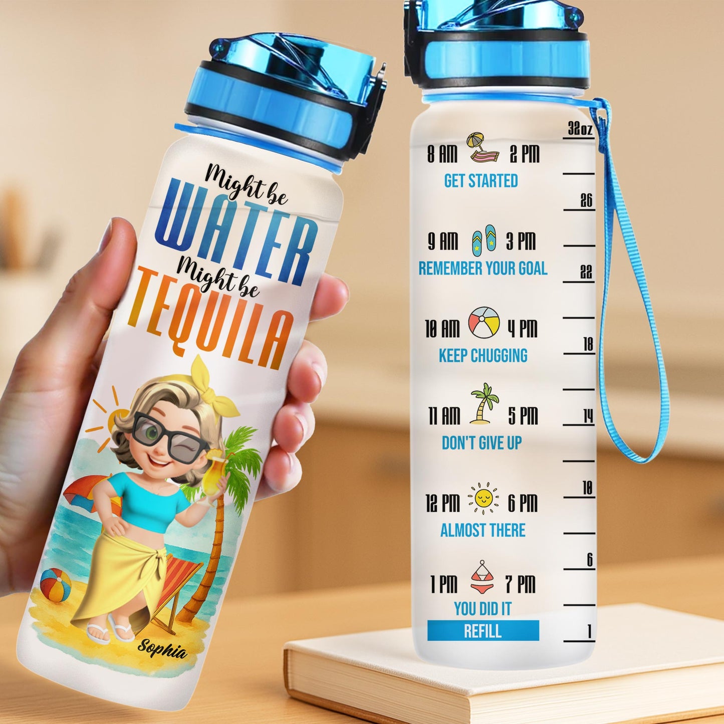 Might Be Water, Might Be Tequila, Beach Vibes Design