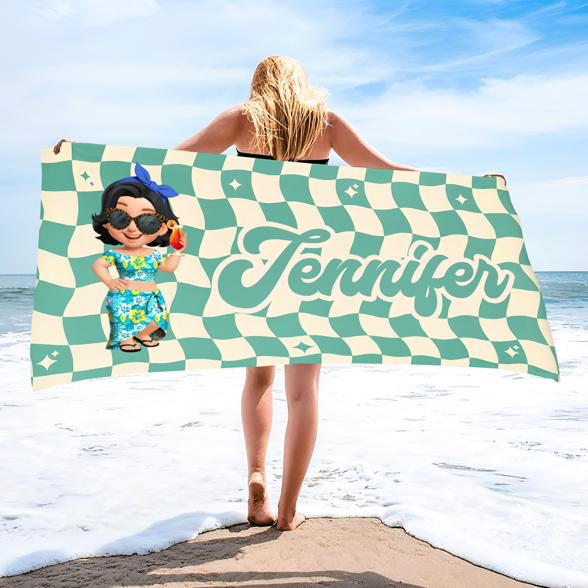 Bring Fun To Your Summer Days, Cartoon Woman With Fruits