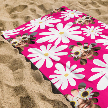 Brighten Up Your Beach Day With Flowers And Sunglasses