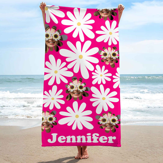 Brighten Up Your Beach Day With Flowers And Sunglasses