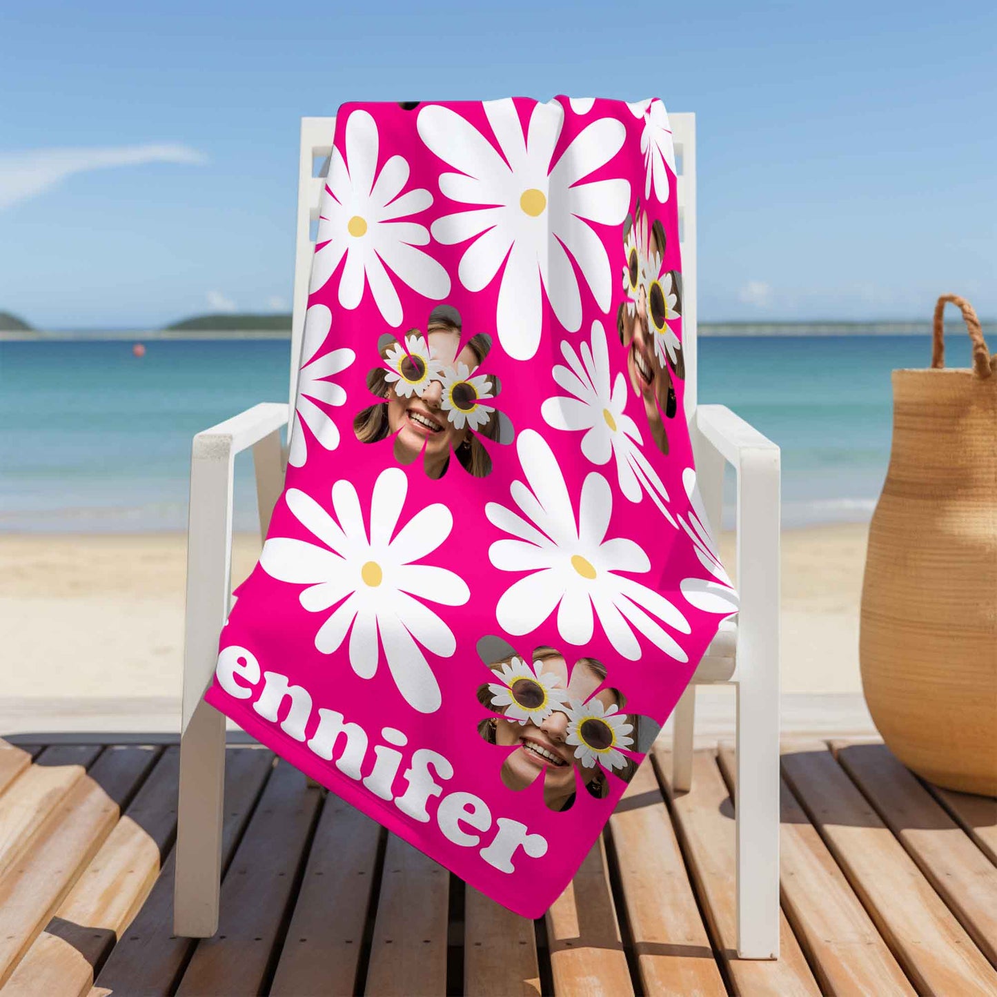 Brighten Up Your Beach Day With Flowers And Sunglasses
