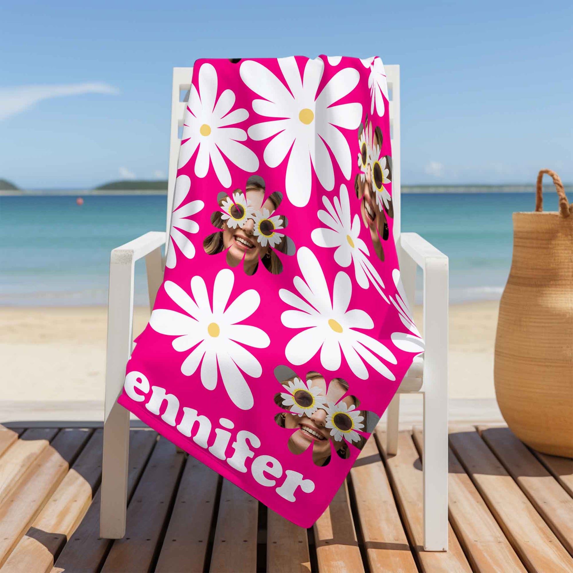 Brighten Up Your Beach Day With Flowers And Sunglasses