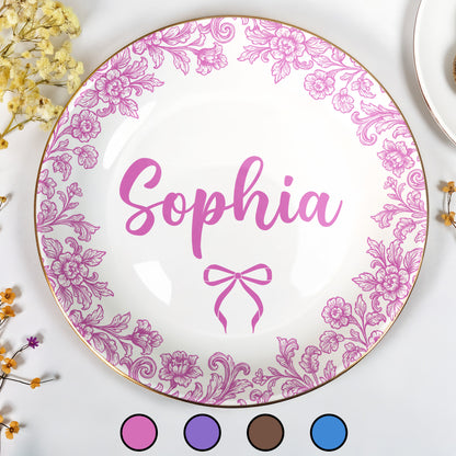 Personalize With Your Special Message, Flowers And Bow