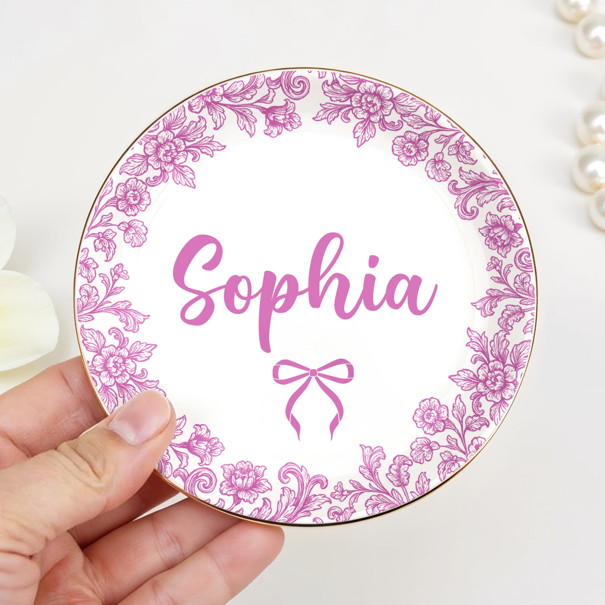 Personalize With Your Special Message, Flowers And Bow