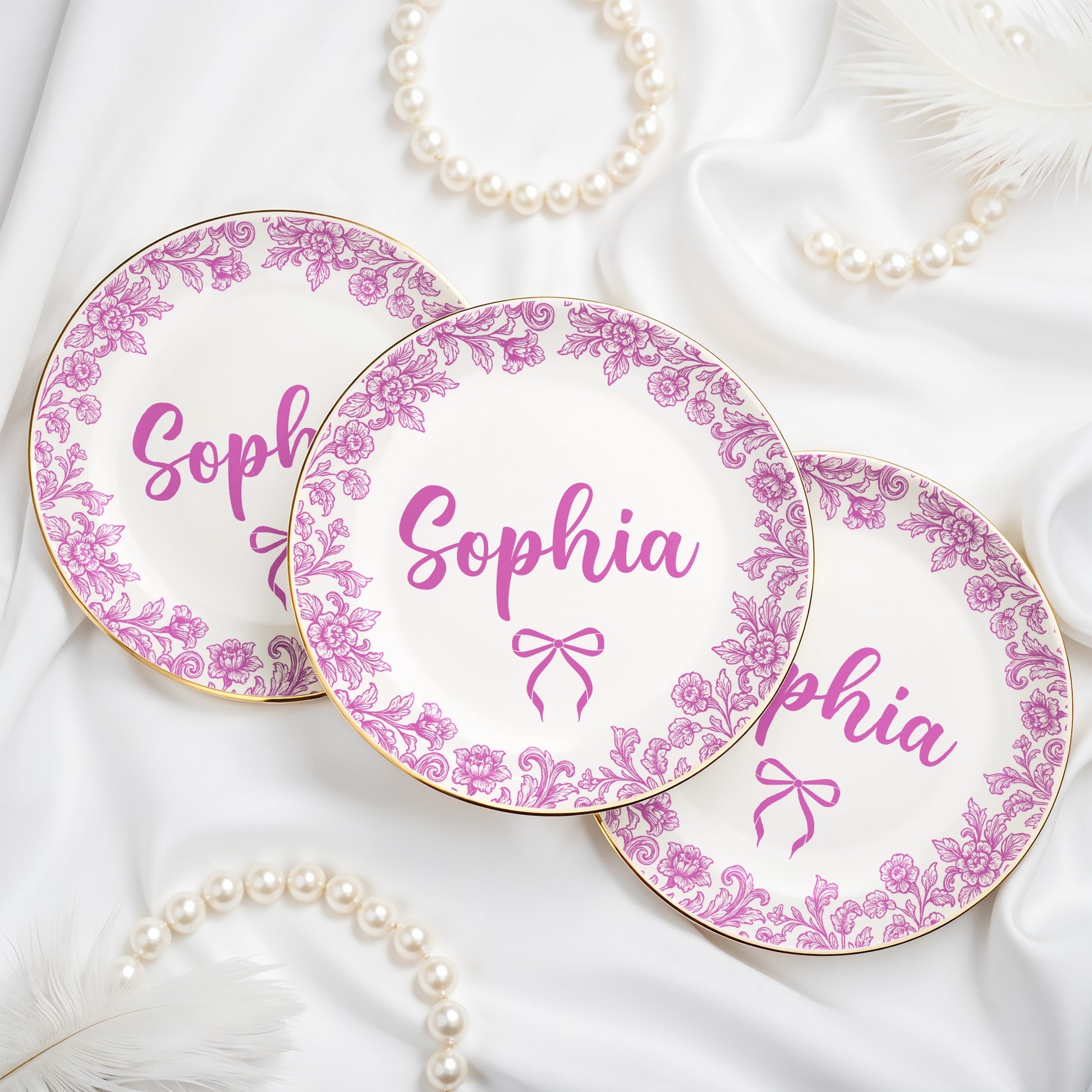 Personalize With Your Special Message, Flowers And Bow