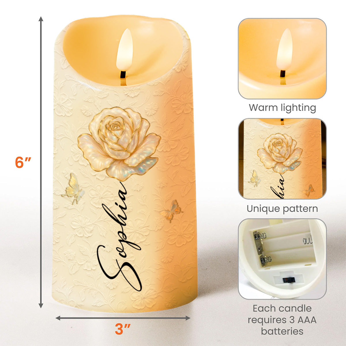 Customize Your Special Moment With Rose And Butterfly