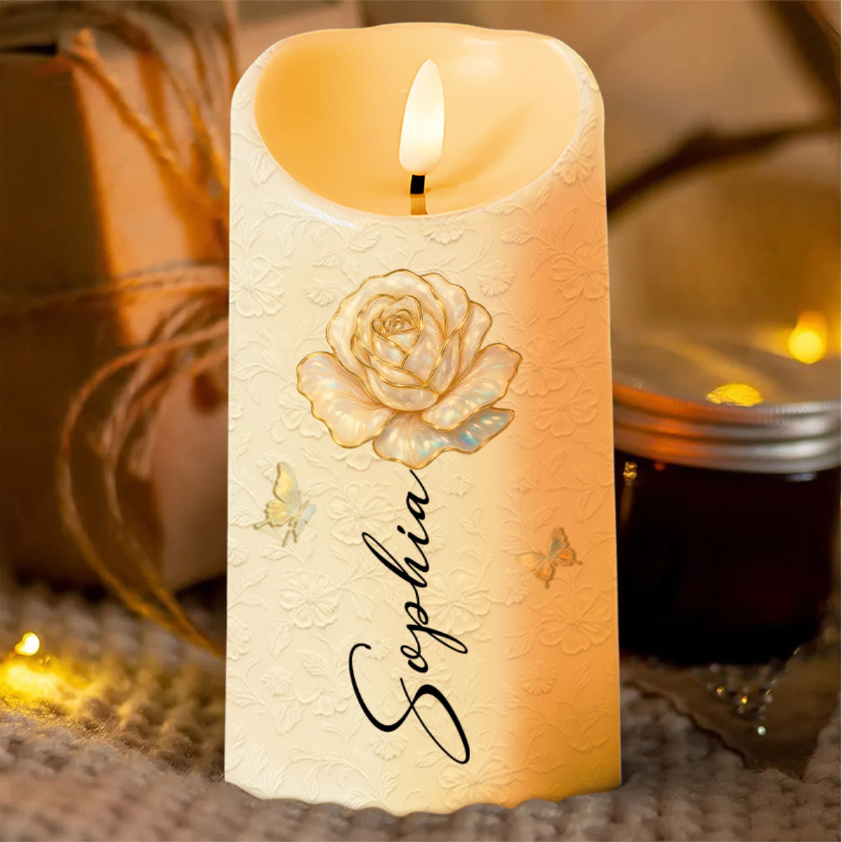 Customize Your Special Moment With Rose And Butterfly