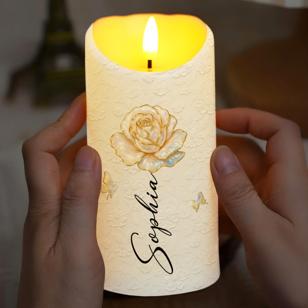 Customize Your Special Moment With Rose And Butterfly