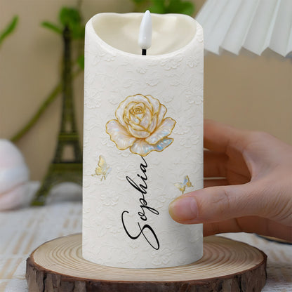 Customize Your Special Moment With Rose And Butterfly