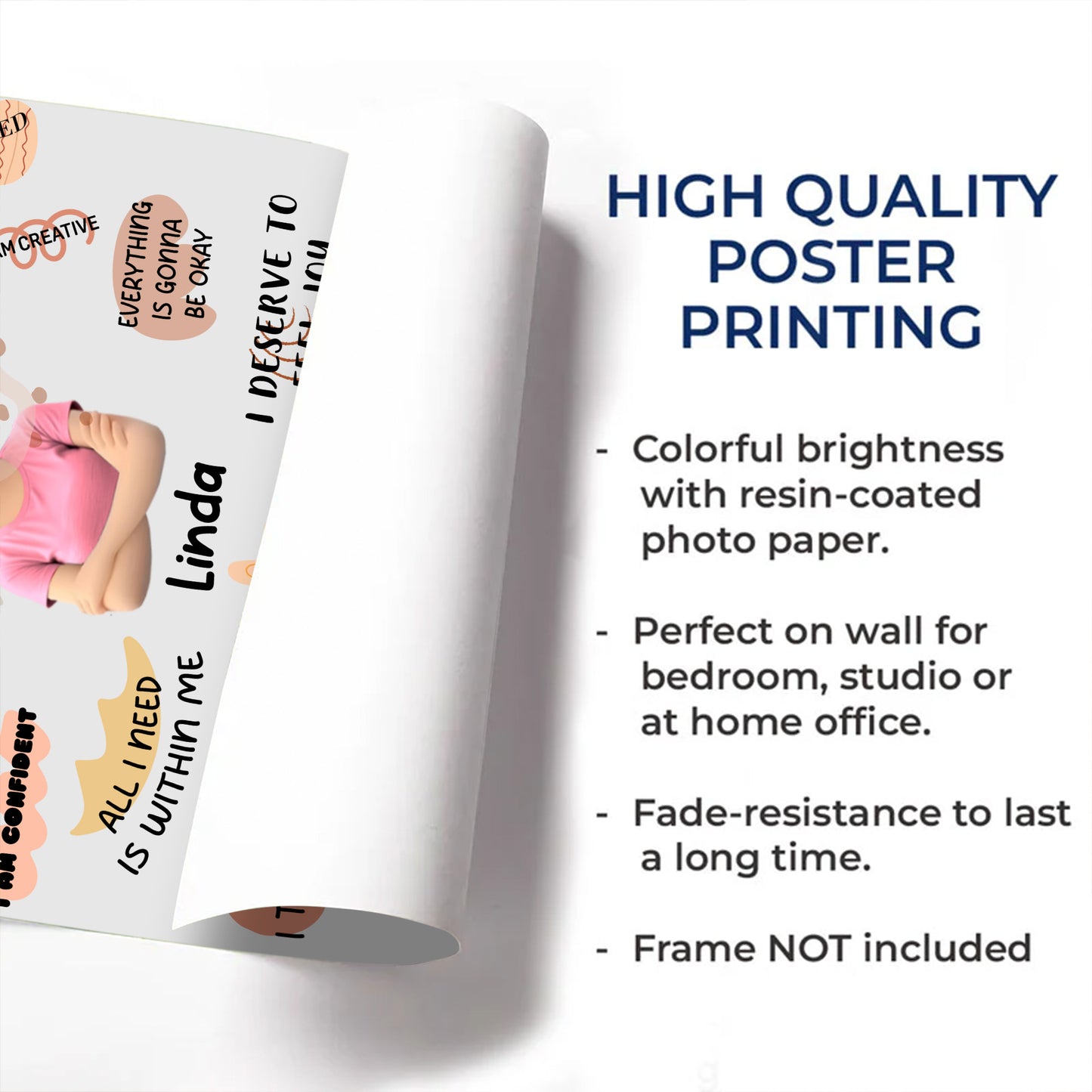 I Am Capable, Positive Affirmations For Self-Love And Confidence - Personalized Custom Vertical Poster - DTG052_VPOS